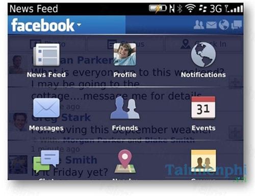 facebook cho blackberry