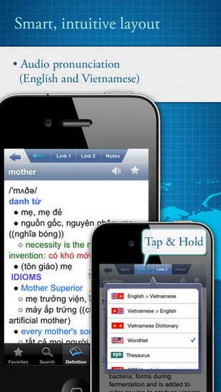 English Vietnamese English Dictionary for iOS