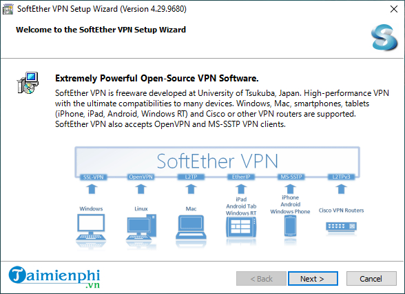 cach cai su dung softether vpn client