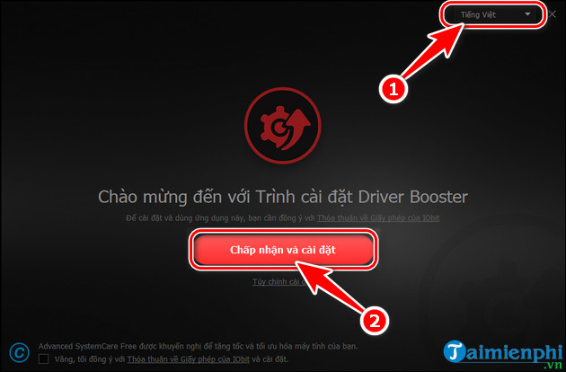 cach update driver windows 11 bang driver booster tren laptop